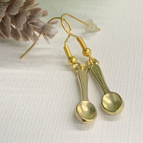 Spoon Earring, Utensil Earring, Food Earring, Gift Idea, Chef Earring, Cooking - Picture 5 of 7